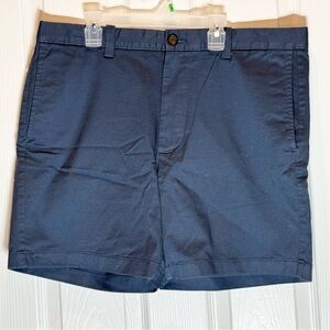 J. Crew Re-Imagined Men’s Flex Chino Shorts Size 35 Legacy Blue Casual Golf